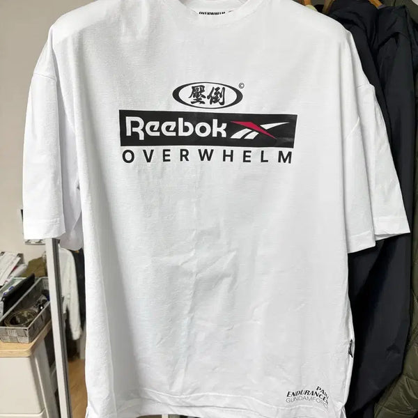 [BUNJANG] Abso Reebok Collaboration T-Shirt White Size 3 / 압도 리복 반팔 새상품급 화이트 3 사이즈