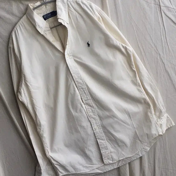 [BUNJANG] Polo Ralph Lauren Embroidered Logo Cotton Shirt / 폴로 랄프로렌 자수로고 코튼셔츠