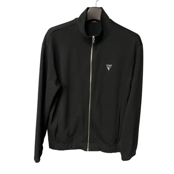 [BUNJANG] Guess Logo Black Zip-Up Jacket / L 게스 로고 블랙 집업 자켓