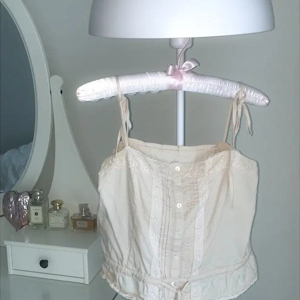 [BUNJANG] Archive J2U Rosy Lace Bustier Top Pink / 아카이브제이투유 로지 레이스 뷔스티에 탑 핑크