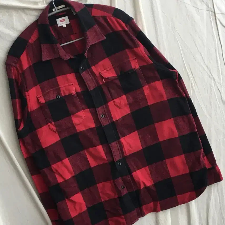 [BUNJANG] Levi's Check Pattern Pocket Shirt / 리바이스 체크패턴 포켓 셔츠