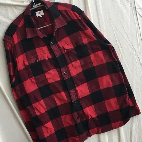 [BUNJANG] Levi's Check Pattern Pocket Shirt / 리바이스 체크패턴 포켓 셔츠