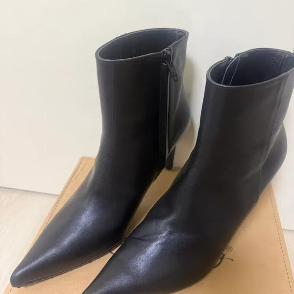 [BUNJANG] Juun.J Black Leather Ankle Boots Size 38 / 준지 블랙 앵클 가죽부츠 38