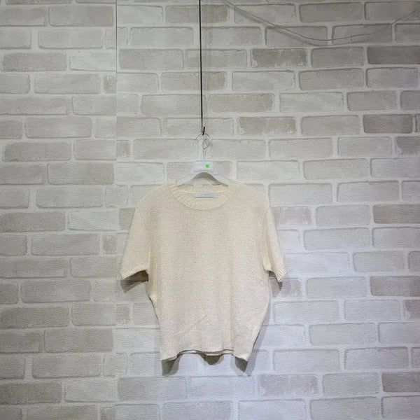 [BUNJANG] Free Size Short Sleeve Knit / ㅊ165 반팔 니트 F