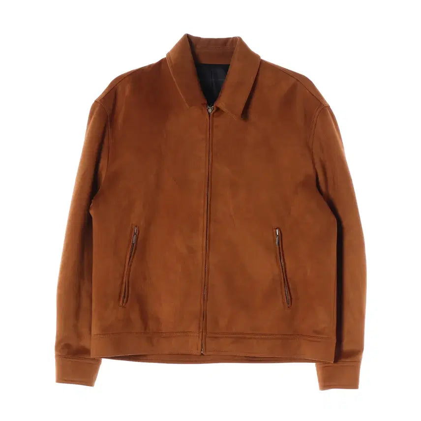 [BUNJANG] Drawfit Suede Collar Zipper Jacket / 드로우핏 스웨이드 칼라 지퍼 재킷
