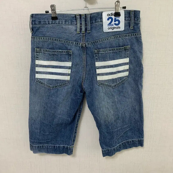 [BUNJANG] Adidas Originals NIGO Collaboration Denim Shorts / 아디다스 데님 청 반바지 니고베어 컬렉션 팬츠 29in 오리지널스 니고 콜라보