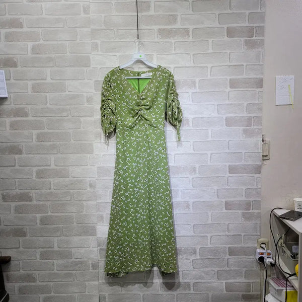 [BUNJANG] Shirring Dress One Size / ㅊ166 셔링 원피스 F