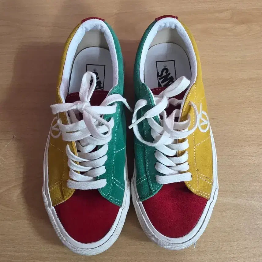 [BUNJANG] Vans Mule Skateboard Shoes Yellow/Green/Red Size 245 / 반스 뮬 스케이트 보드화 옐로우/그린/레드  사이즈 245