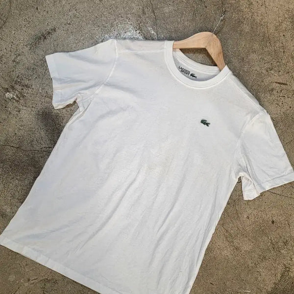 [BUNJANG] Lacoste Short Sleeve T-Shirt White / 라코스테 반팔티 화이트