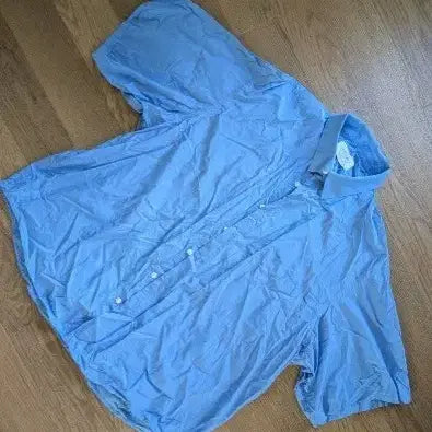 [BUNJANG] Sky Blue Short Sleeve Shirt / 하늘색 반팔 셔츠