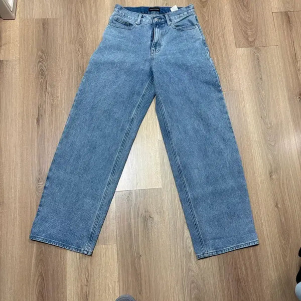 [BUNJANG] Musinsa Curved Denim Pants Light Indigo / 무신사 커브드 데님 팬츠 라이트 인디고 28