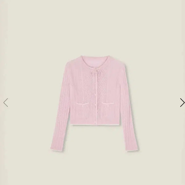 [BUNJANG] Replain Cots Knit Cardigan Pink / 르플레인 코츠 cots 니트 가디건 핑크
