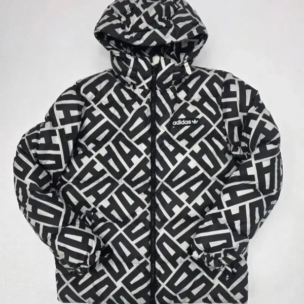 [BUNJANG] Adidas AOP Hooded Padded Jacket (Size 105) / 아디다스 패딩(105)