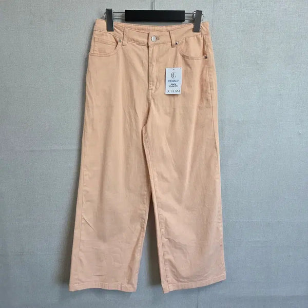 [BUNJANG] Women's Wide Fit Denim Pants (Peach) / 여성 와이드핏 데님 팬츠 피치 55 JJ3338