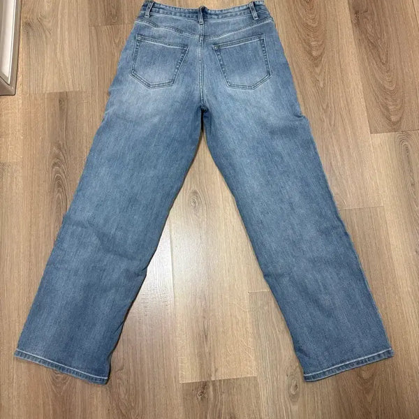 [BUNJANG] Musinsa Cool Standard Wide Denim Pants Light Indigo / 무신사 쿨탠다드 와이드 데님 팬츠 라이트 인디고 28