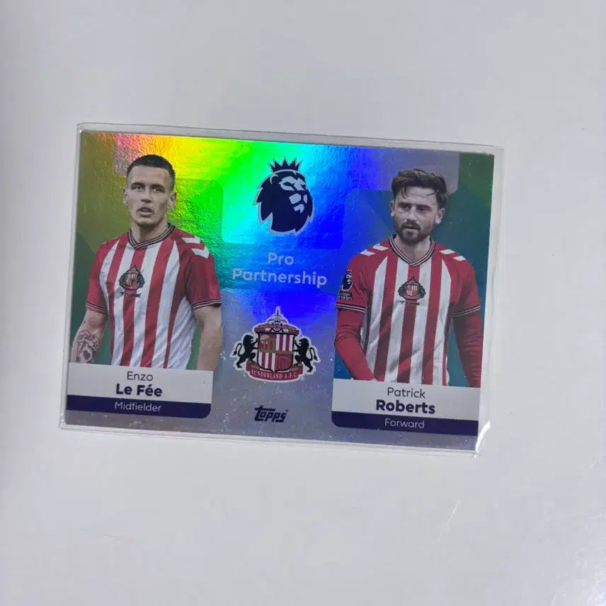 [BUNJANG] Sunderland AFC R. Le Fevre & J. Roberts Football Card / 선덜랜드 르페, 로버츠 축구 카드