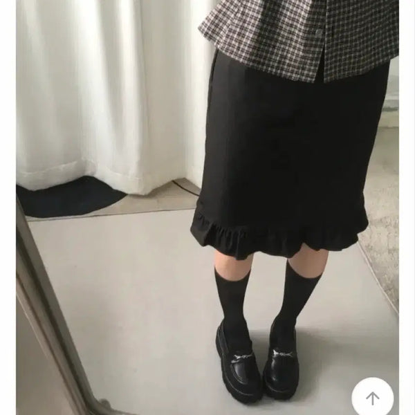 [BUNJANG] Midi Frill Skirt / 미디 프릴 스커트