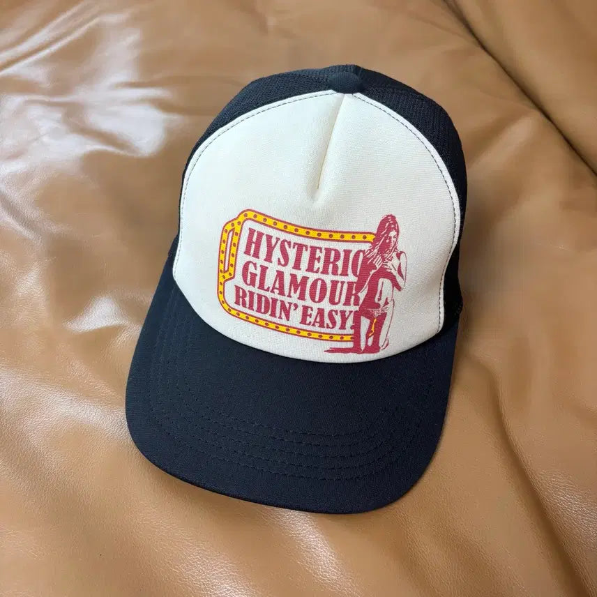 [BUNJANG] Hysteric Glamour 6-Panel Mesh Ball Cap - Black / 히스테릭글래머 6패널 메쉬 볼캡 모자 라이딘 이지 블랙