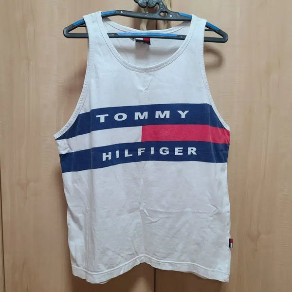 [BUNJANG] 90s Tommy Hilfiger Big Logo Tank Top / 90s Tommy 토미 힐피거 빅로고 탱크탑 민소매 나시 타미