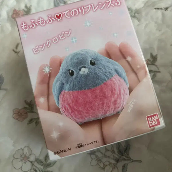[BUNJANG] Bandai Mofumofu Tenori Friends Pink Robin Figure / 반다이 모후모후 테노리프렌즈 손바닥친구들 새 피규어 가챠 핑크 로빈 뱁새 시마에나가