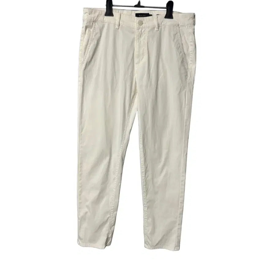 [BUNJANG] Massimo Dutti White Tapered Cotton Pants / 32 마시모두띠 화이트 테이퍼드 코튼 팬츠