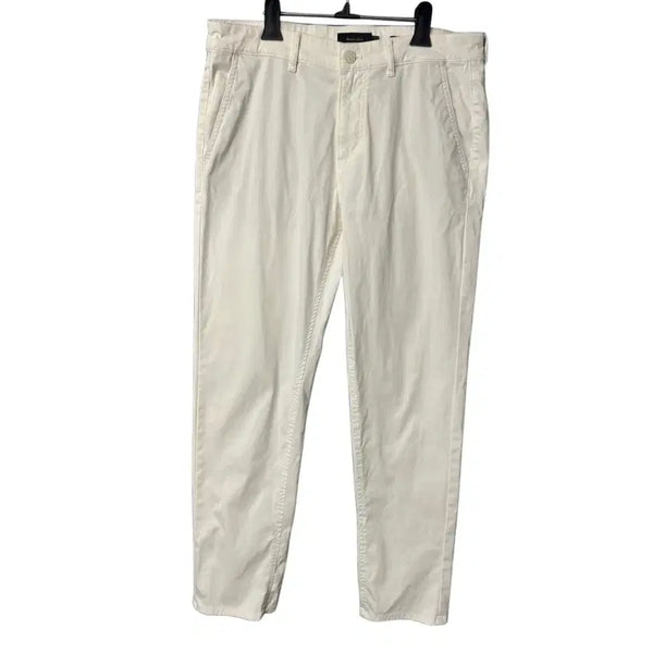[BUNJANG] Massimo Dutti White Tapered Cotton Pants / 32 마시모두띠 화이트 테이퍼드 코튼 팬츠