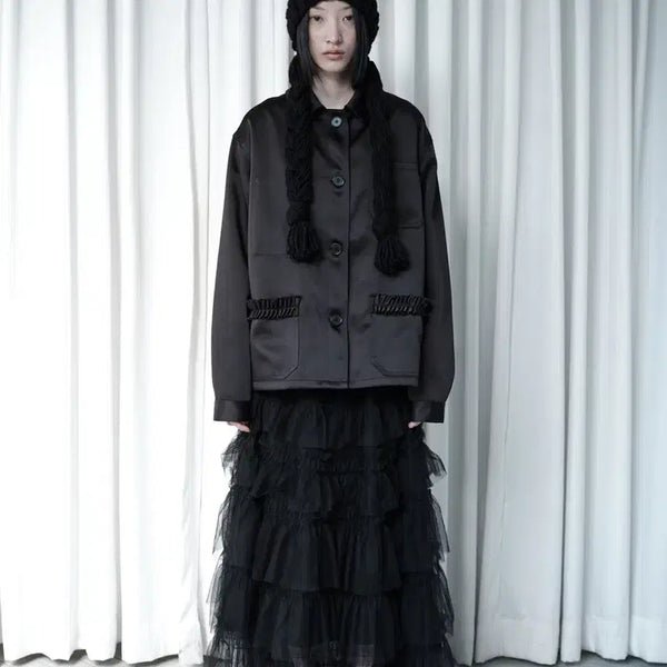 [BUNJANG] Gsaeng Tulle Long Skirt / 생긴스튜디오 튤 롱스커트