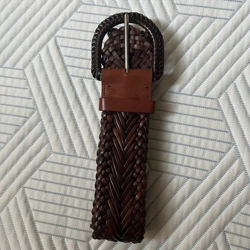 [BUNJANG] Brooks Brothers Braided Leather Belt / 브룩스브라더스 브레이디드 레더 벨트