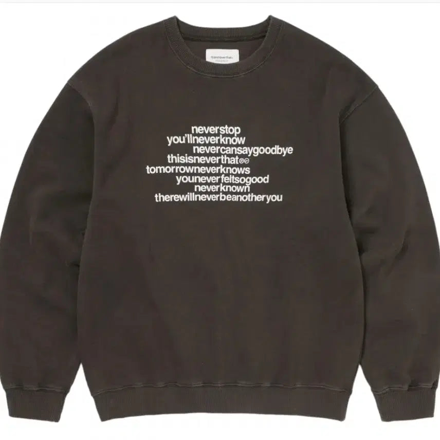 [BUNJANG] Thisisneverthat Fragment Sweatshirt - Size L / [L] 디스이즈네버댓 프라그먼트 스웨트셔츠