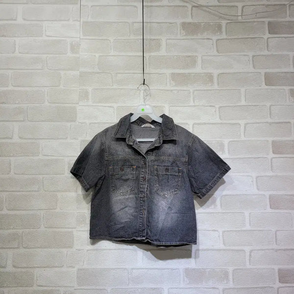 [BUNJANG] Cropped Shirt Size 55 / ㅊ202 크롭 셔츠 55