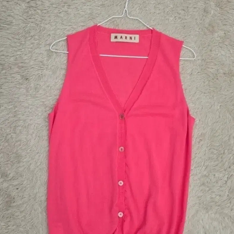 [BUNJANG] Marni 100% Cashmere Vest / 마르니 캐시미어100 조끼 (55-66)