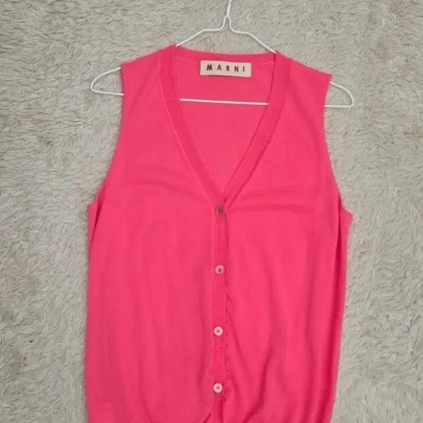 [BUNJANG] Marni 100% Cashmere Vest / 마르니 캐시미어100 조끼 (55-66)