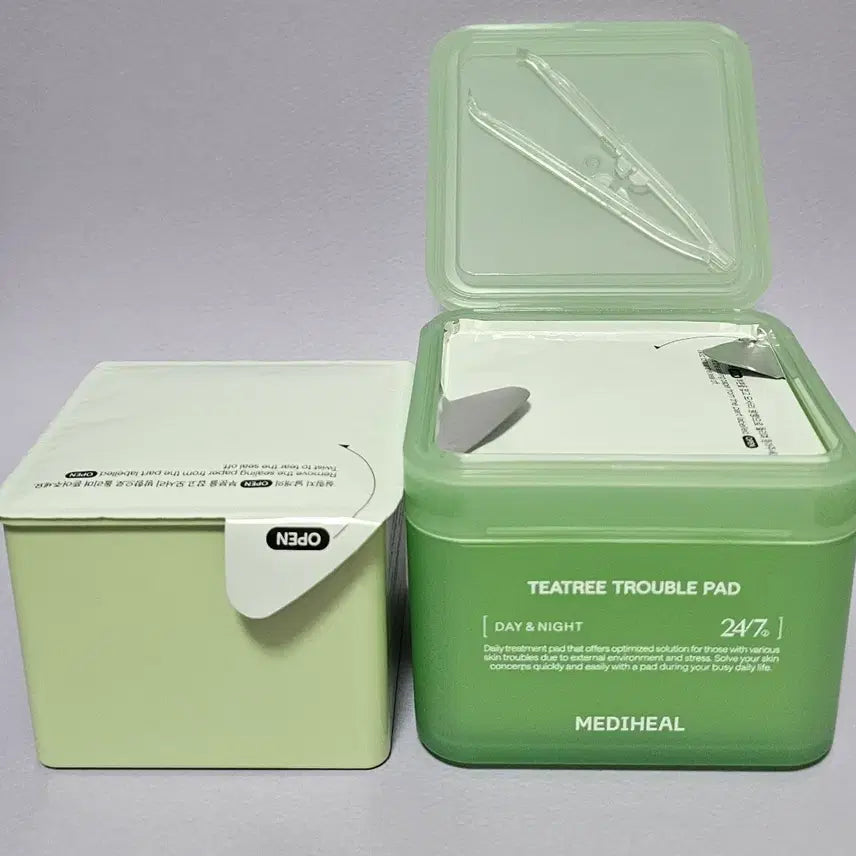 [BUNJANG] Mediheal Tea Tree Trouble Soothing Pad 100 Count + Refill 100 Count / 메디힐 티트리 트러블 진정 패드 100매+리필 100매