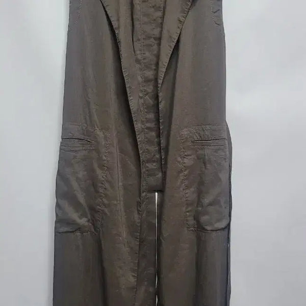 [BUNJANG] Theory Linen One-Piece Vest Khaki / (55)  띠어리 린넨. 원피스 베스트 카키