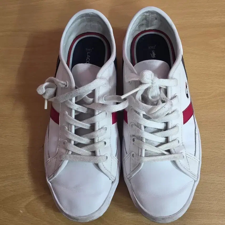 [BUNJANG] Lacoste White Sneakers Size 225-230 / 라코스테 흰색 스니커즈  사이즈 225-230