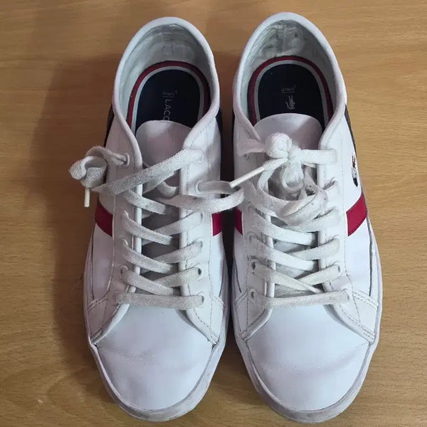 [BUNJANG] Lacoste White Sneakers Size 225-230 / 라코스테 흰색 스니커즈  사이즈 225-230