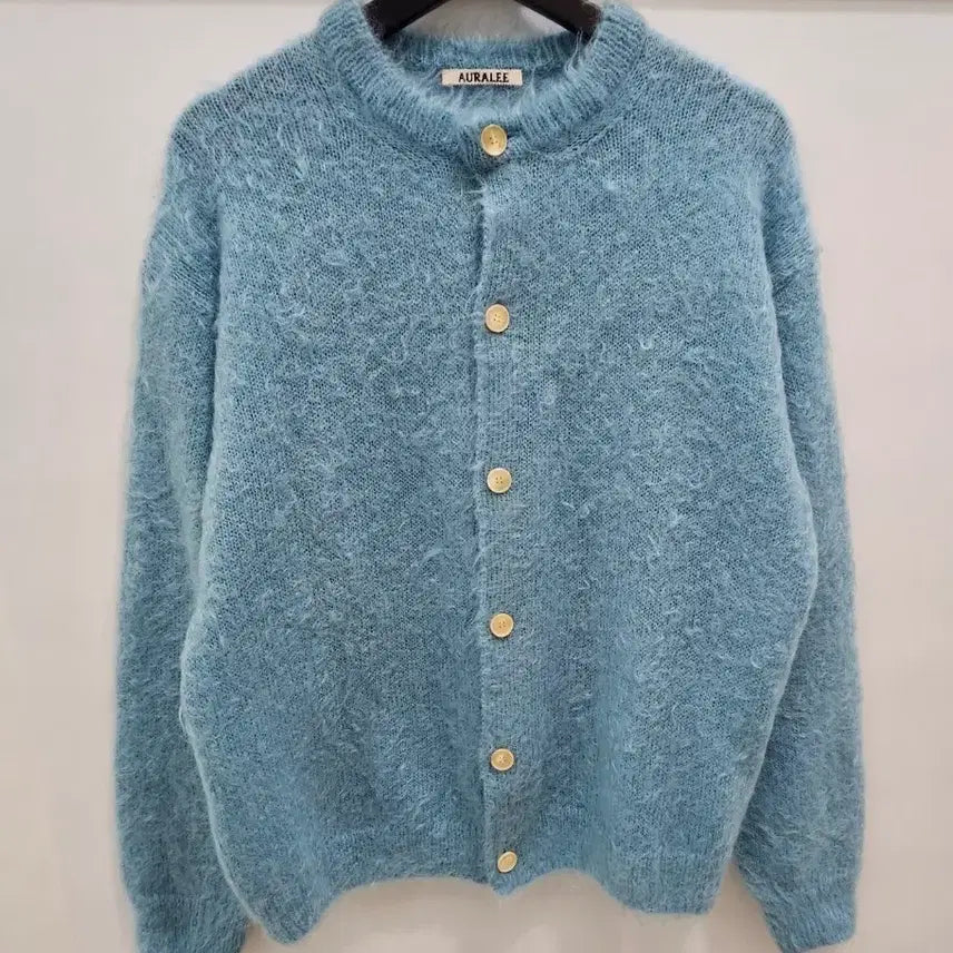 [BUNJANG] Ourari Brushed Mohair Cardigan / 오라리 브러쉬드 모헤어 가디건