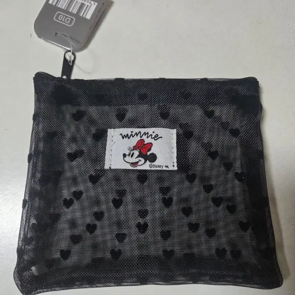 [BUNJANG] Disney Minnie Mouse Heart Pattern Pouch / 새상품:)디즈니 미니마우스 하트 패턴 파우치