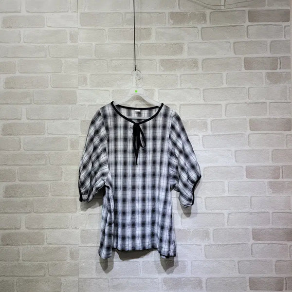 [BUNJANG] Checkered Blouse / ㅊ211 체크 블라우스 66~
