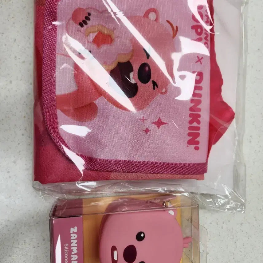 [BUNJANG] Jangmang Luffy Silicone Pouch & Dunkin' Goods Set / 잔망 루피 실리콘 파우치 + 던킨 굿즈