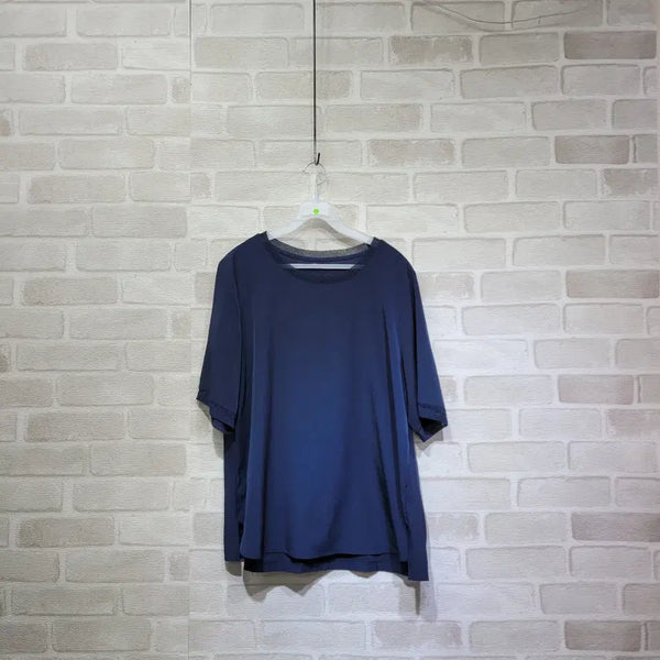 [BUNJANG] Navy Blouse Size 77 / ㅊ213 네이비 블라우스 77