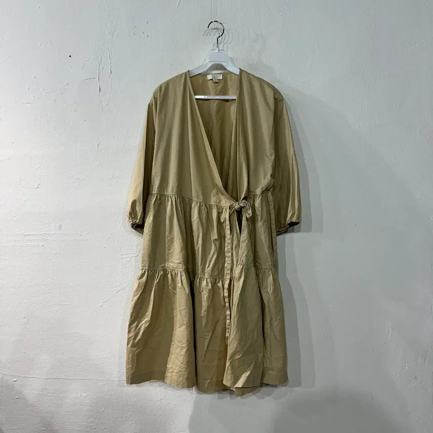 [BUNJANG] COS Gathered Flare Wrap Dress / COS 코스 개더드 플레어 랩 원피스 34