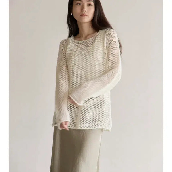 [BUNJANG] Aia Cecilia Knit Ivory / 에이아를 세실리아 니트 아이보리 새상품