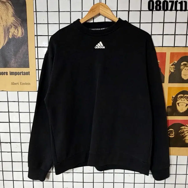 [BUNJANG] Adidas Sweatshirt XL Black Logo / 아디다스 맨투맨 XL 0807