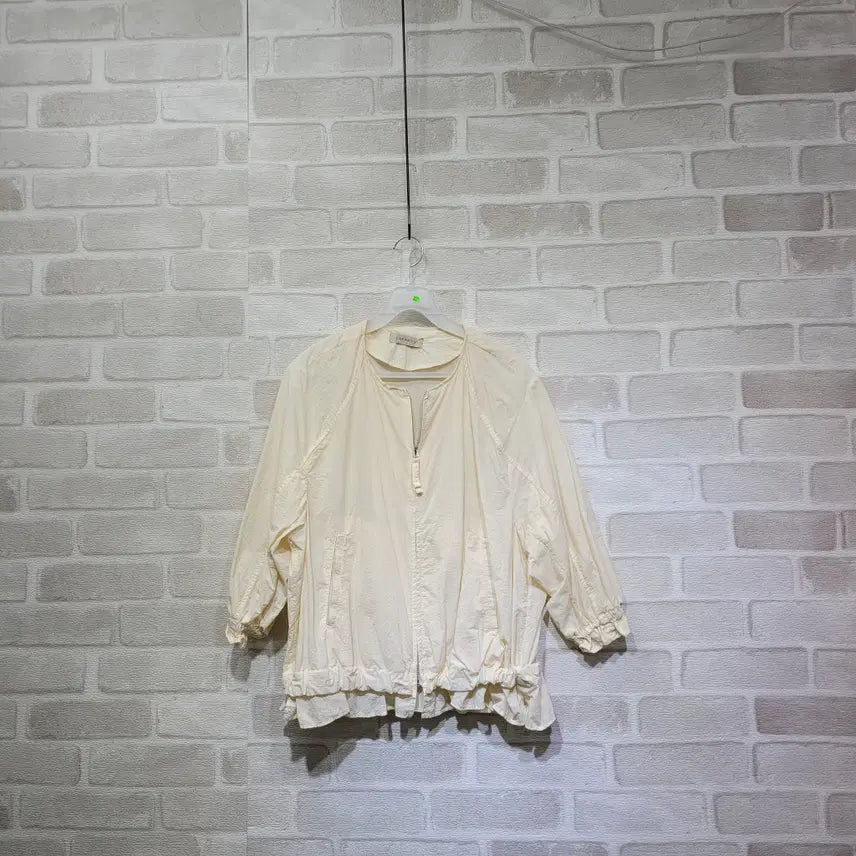 [BUNJANG] Woven Zip-Up Jacket (Size 55) / ㅊ221 우븐 집업 자켓 55