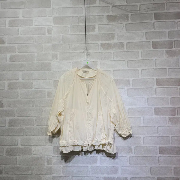 [BUNJANG] Woven Zip-Up Jacket (Size 55) / ㅊ221 우븐 집업 자켓 55