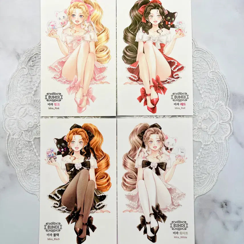 [BUNJANG] EUNDI Mira 4-Color Sticker Set / [인스] 은디 EUNDI 미라 4컬러 인스