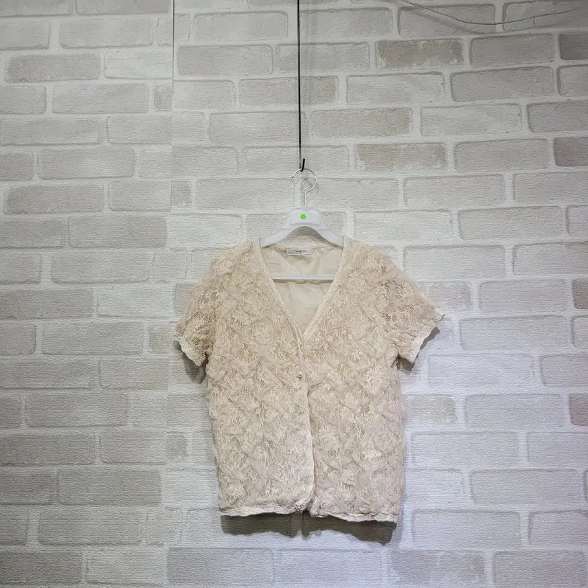 [BUNJANG] Lace Short Sleeve T-Shirt / ㅊ223 레이스 반팔 F