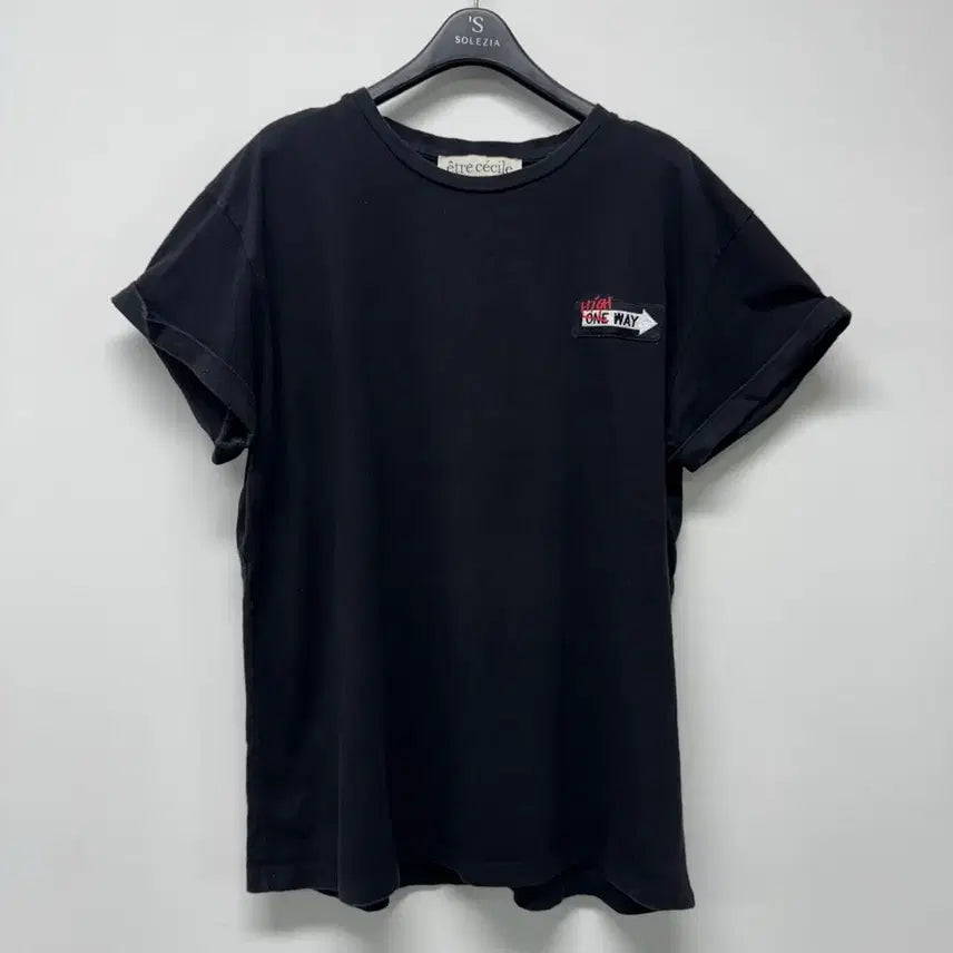 [BUNJANG] Etrurische Black Short Sleeve T-Shirt / 에트르세실 블랙 반팔 티셔츠