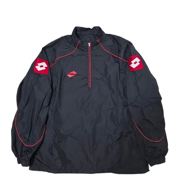 [BUNJANG] Lotteria Anorak Windbreaker Black Size 100 / 로또 아노락 바람막이 검정 100